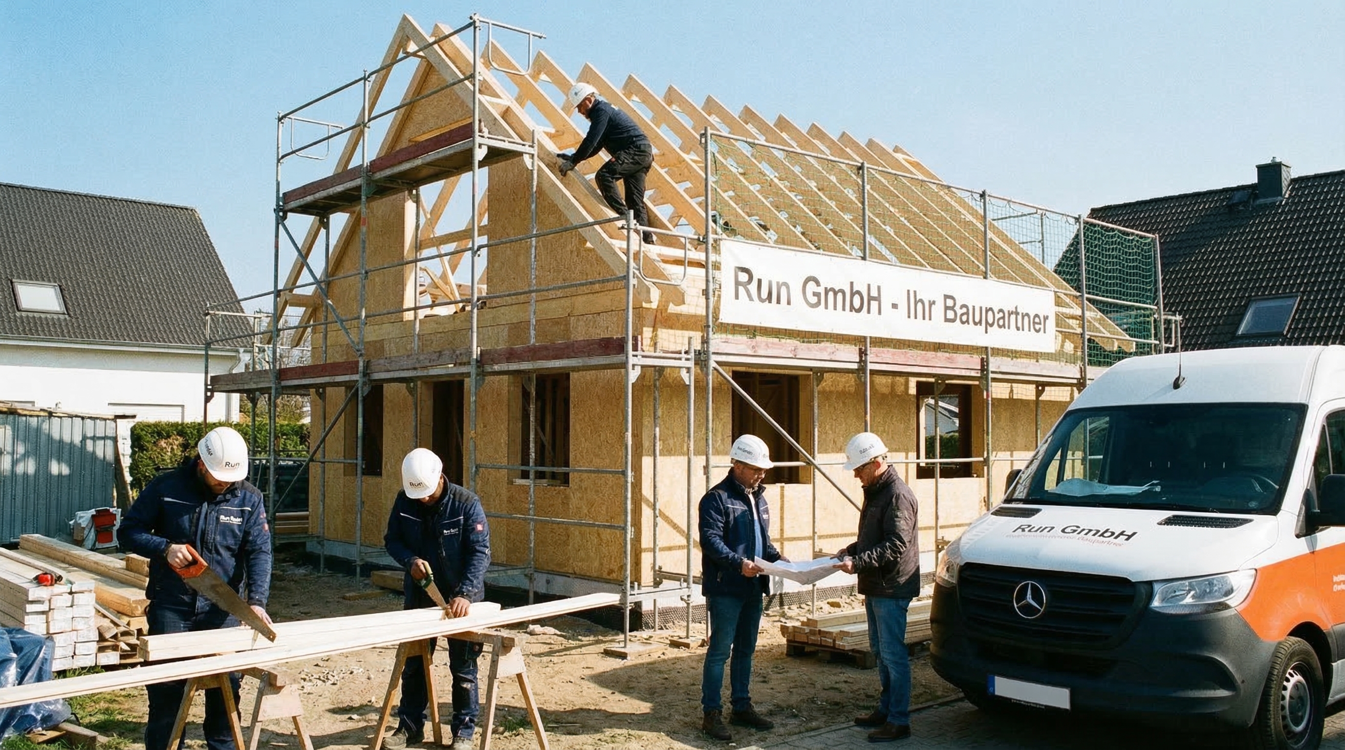 Arbeiten am Einfamilienhaus – Run GmbH